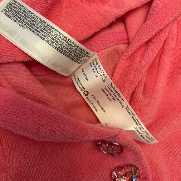 Disney Vintage  Pink Hooded Swim Cover up - Picture 4 of 9